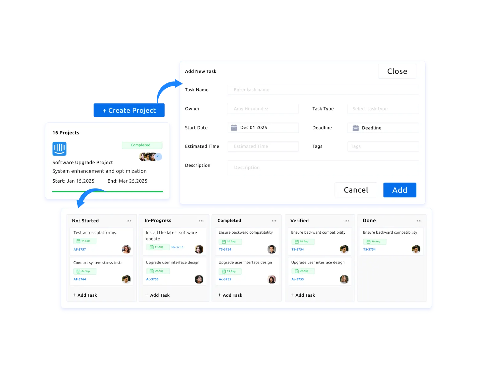 task organizer dashboard